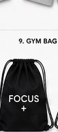 FOCUS Gym Bag Black — front